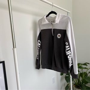 🐻 ON FIRE California Republic Zip Sweater